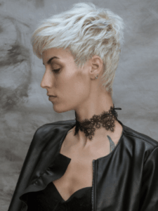 pixie texturizado peinado mujer